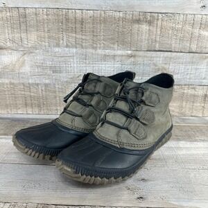 Sorel‎ Womens Out N About Plus Waterproof Booties Green Black Size 7